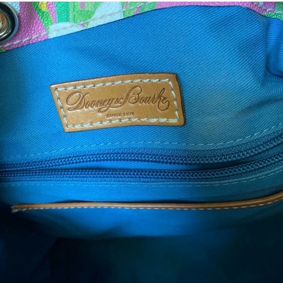 Dooney & Bourke Pink Floral Bucket Bag - Picture 4 of 12